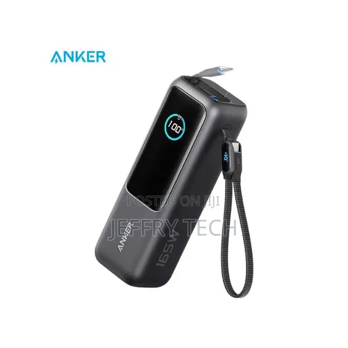 Anker Zolo Power Bank (25,000mAh, 165W, Built-in Retractable Cables)