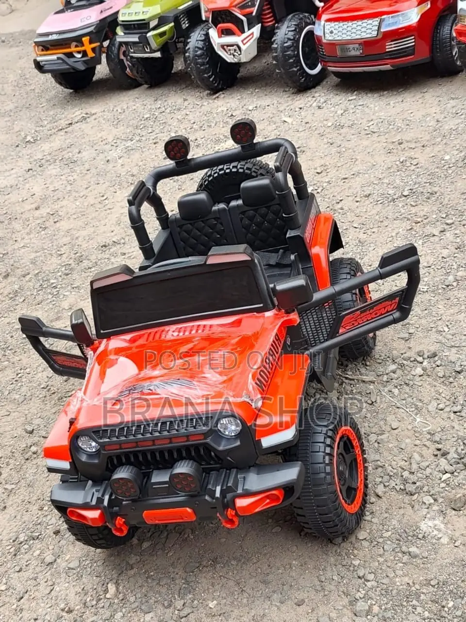 Red Jeep Rugged Kids' Rid- On