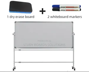 180x120cm Whiteboard on Wheeled Stand for Portability