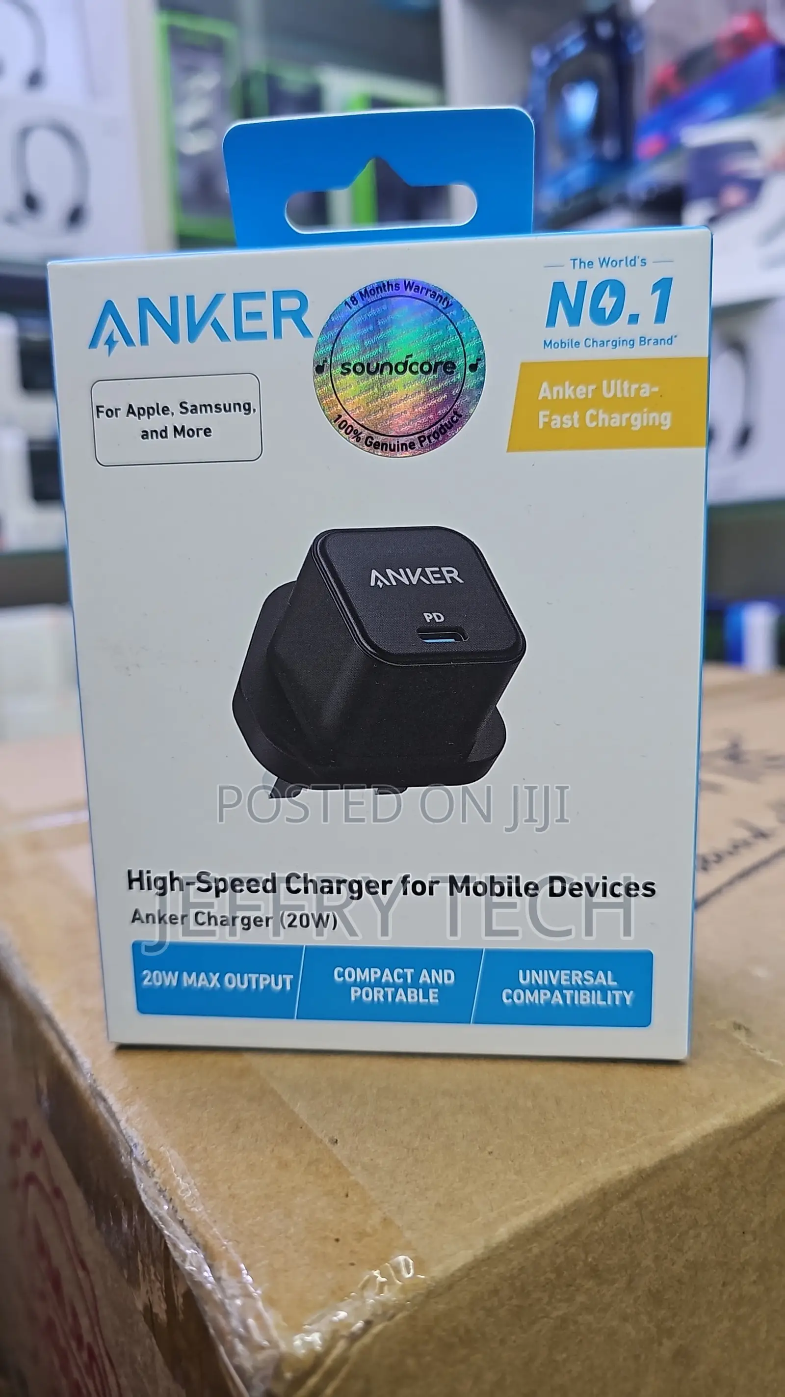 Anker 20W PD3.0 Zolo Fast Charger Adapter