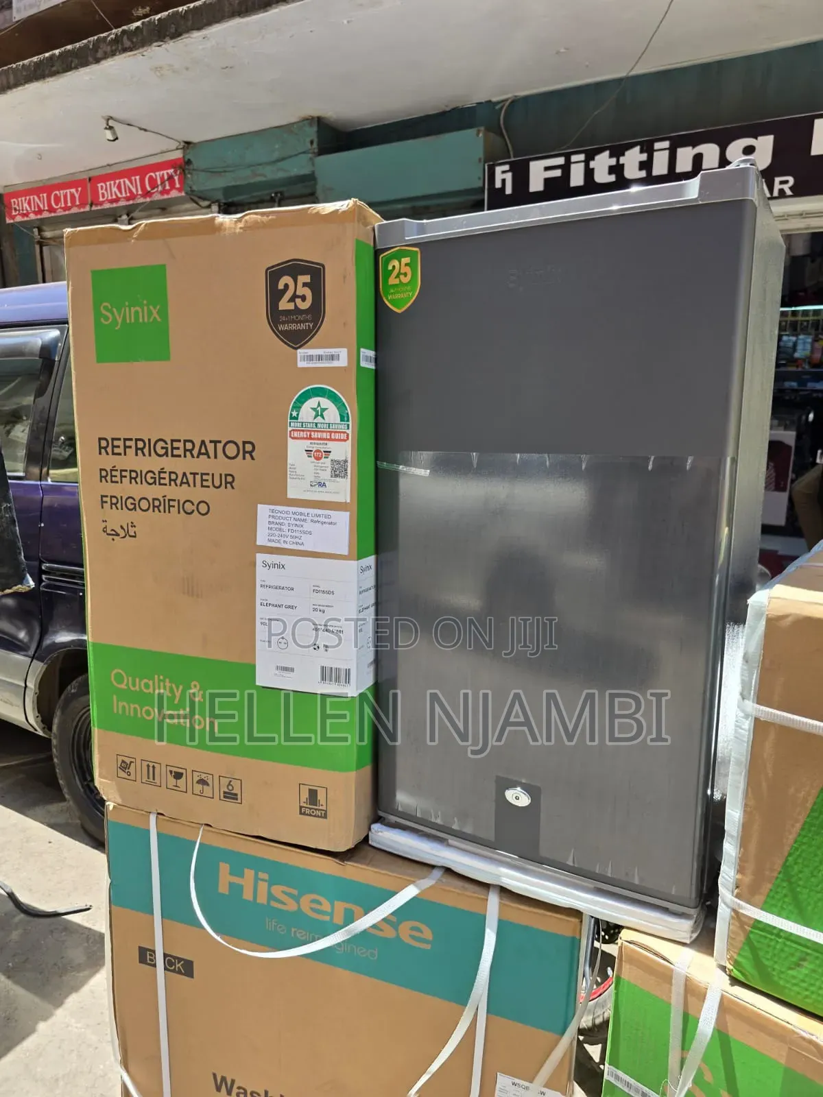Syinix Single Door Fridge -90litres Capacity