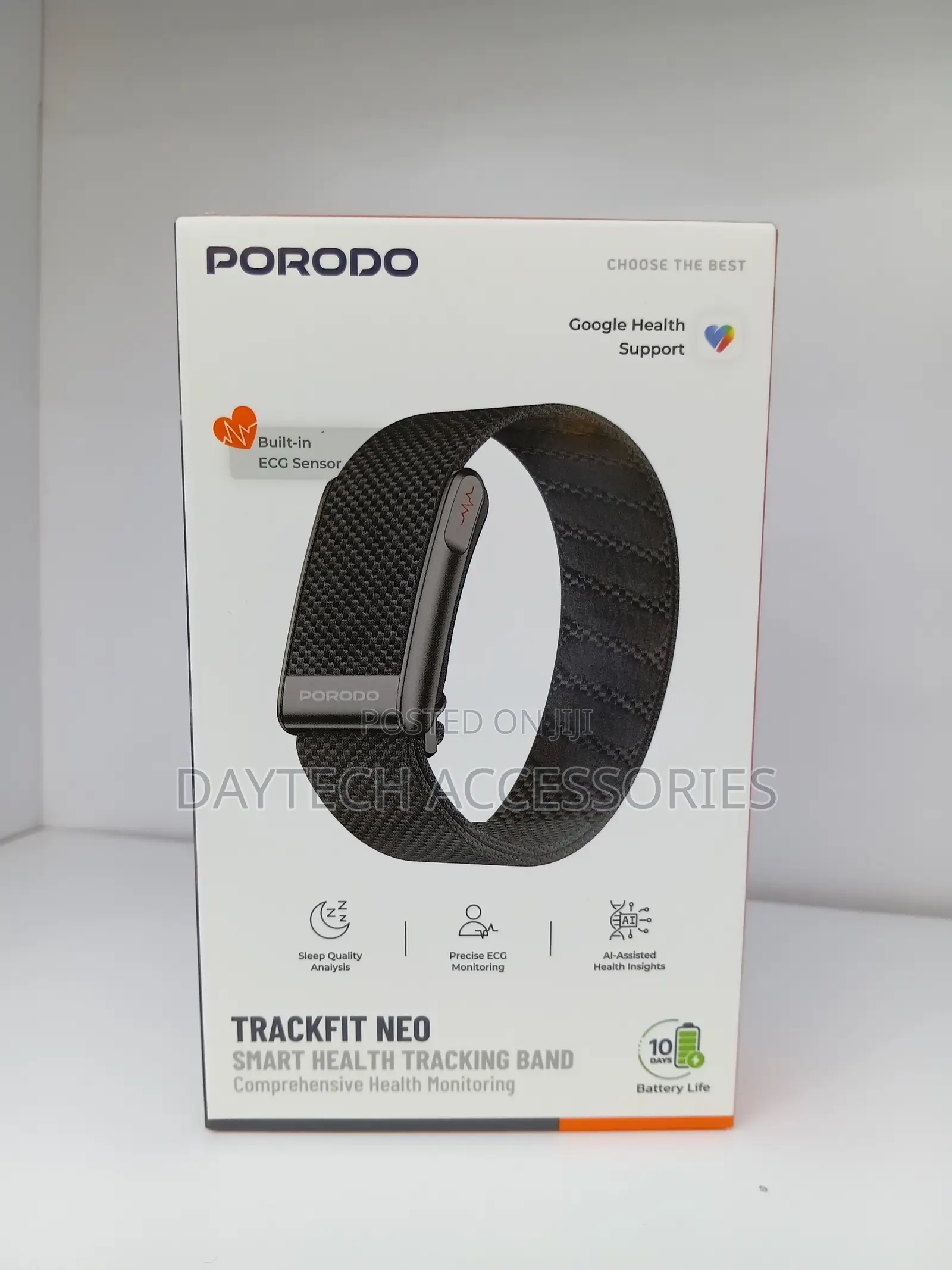 The Porodo TrackFit Neo Screenless Smart Health Tracking Band.