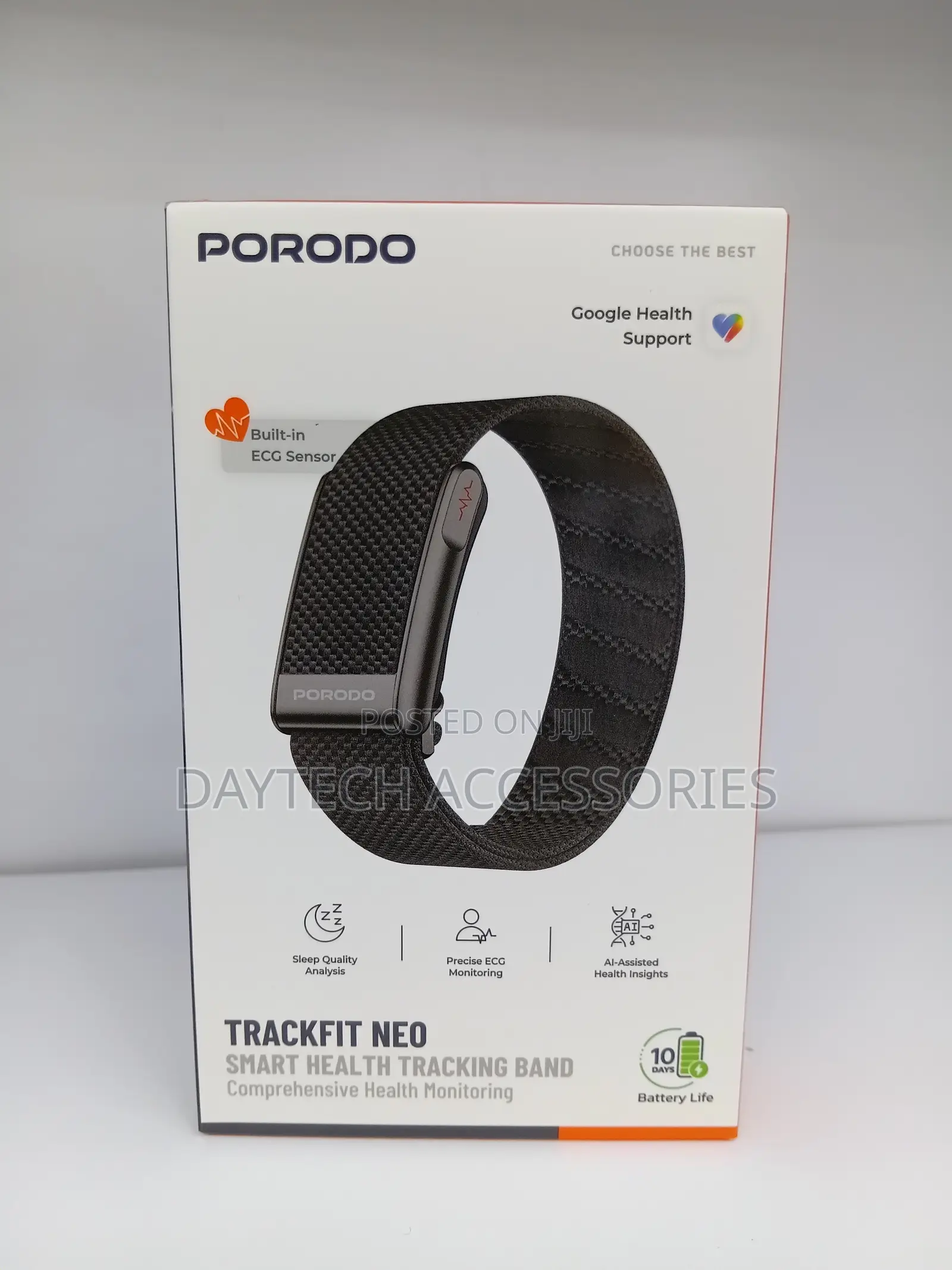 The Porodo TrackFit Neo Screenless Smart Health Tracking Band.