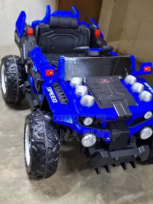 Blue Heavy-Duty Kids' Battery-Powered Electric Ride-on ATV UTV Truck