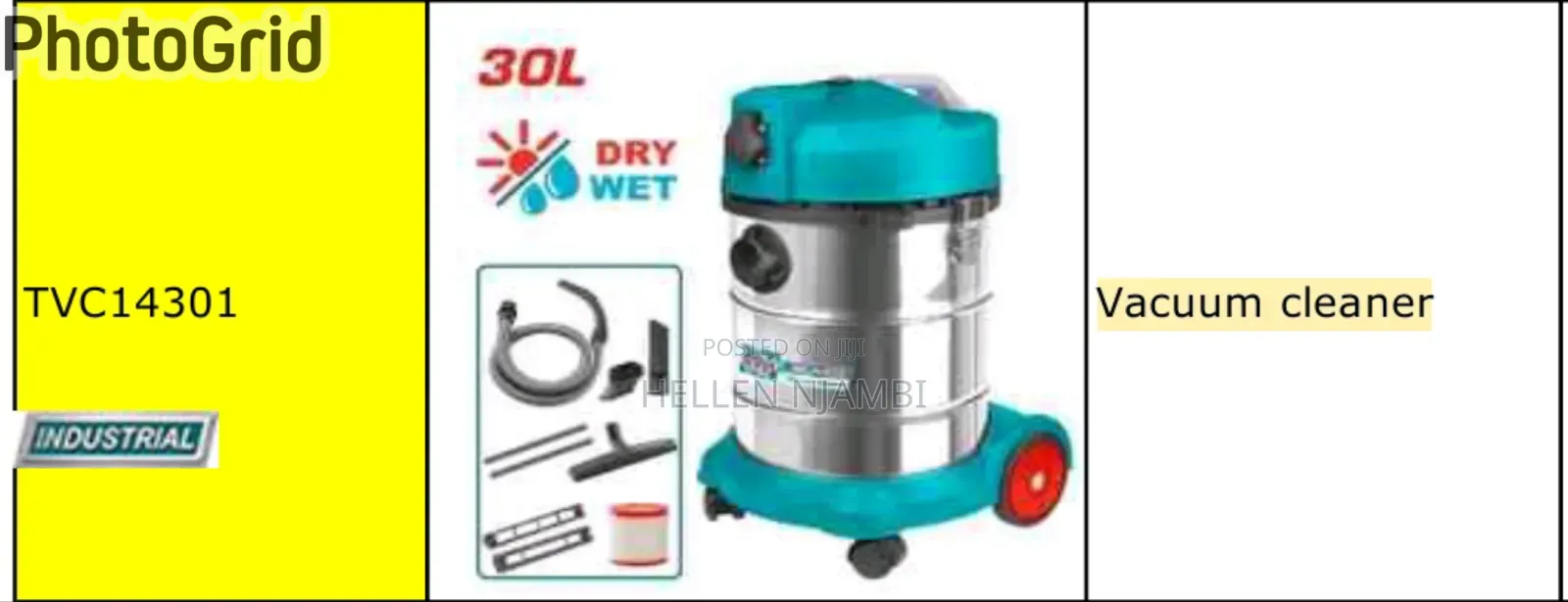 Total 30L Wet and Dry Vacuum Cleaner