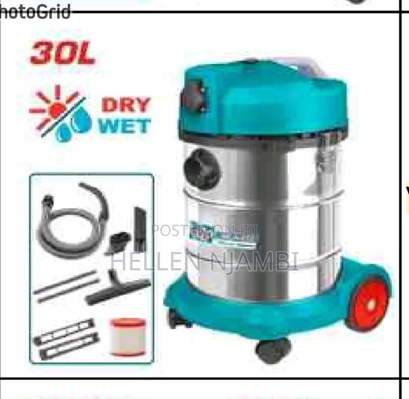 Total 30L Wet and Dry Vacuum Cleaner