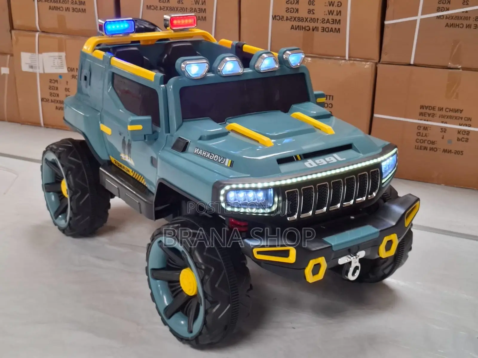 Grey Military Hummer Kids' Electric Car