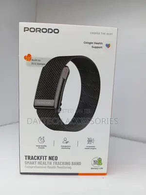 Porodo TrackFit Neo Smart Fitness Bracelet With Health Tracking.
