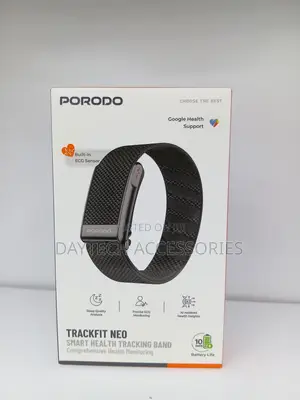 Porodo TrackFit NEO Fitness Band Without Monitor With ECG – Black