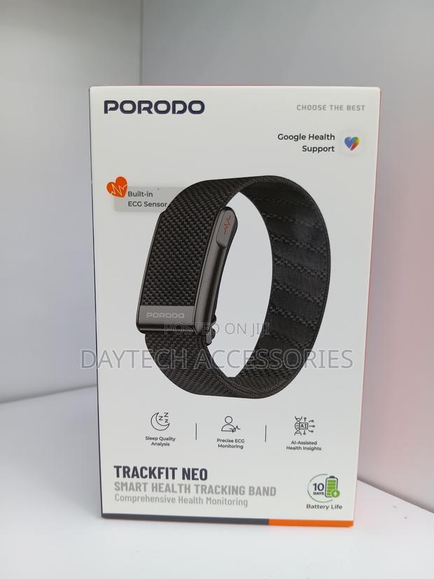 Porodo TrackFit NEO Screenless Fitband - Black