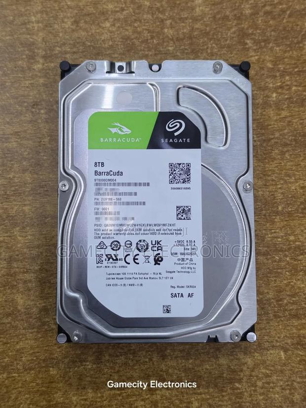 8TB Seagate Barracuda Surveillance and Desktop Hard Disk Drive