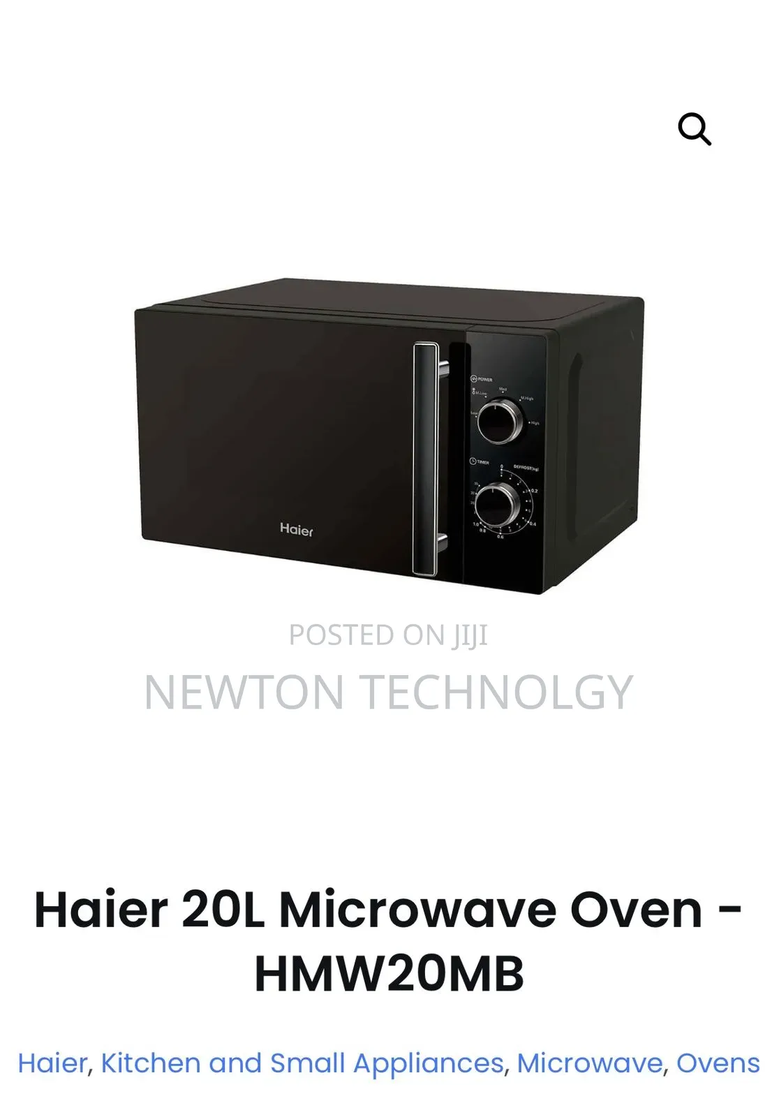 20 Litres Haier Manual Microwave Oven