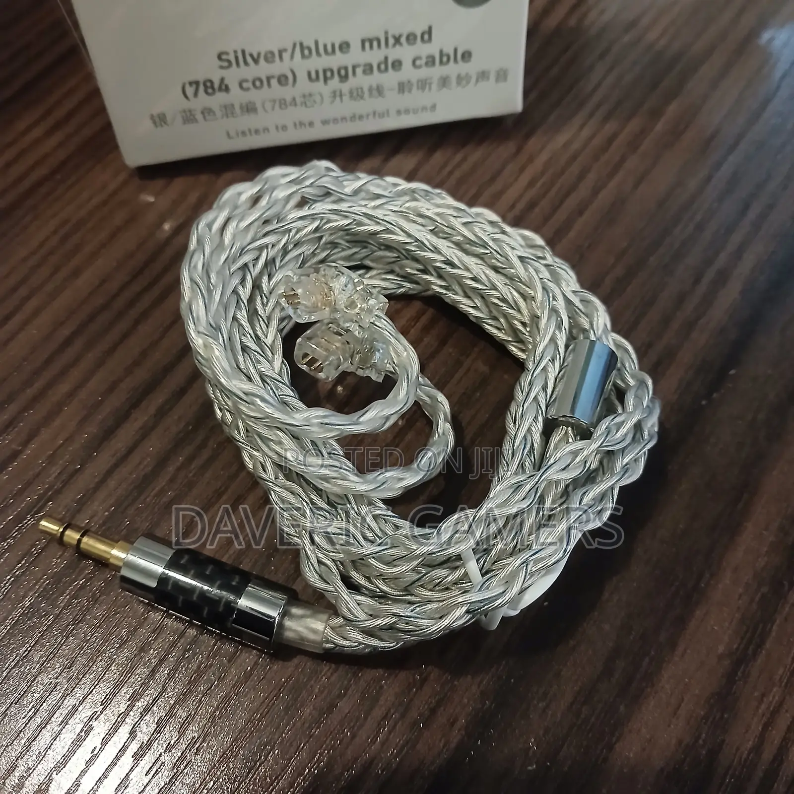 KZ Silver/Blue Mixed 784-Core Upgrade Cable