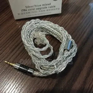 KZ Silver/Blue Mixed 784-Core Upgrade Cable