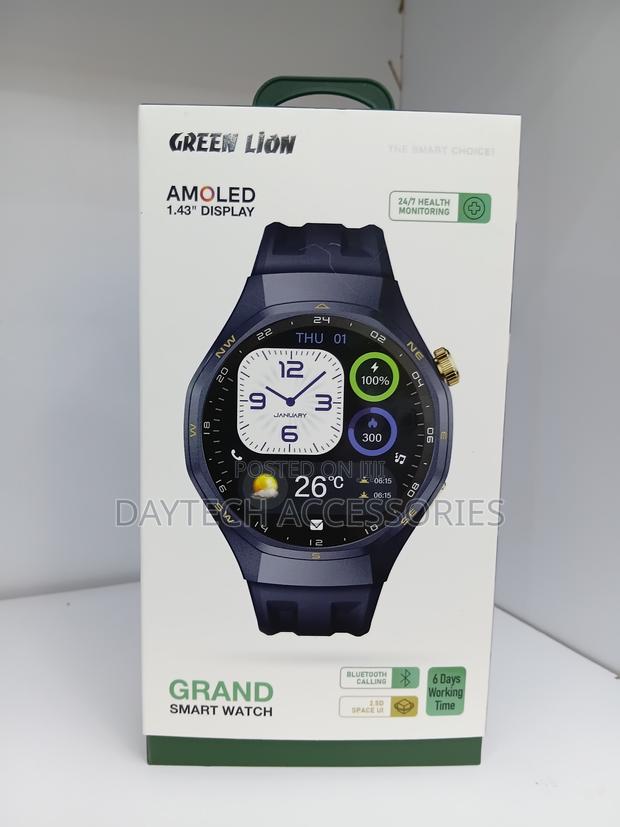 The Green Lion Grand Smart Watch in Blue.
