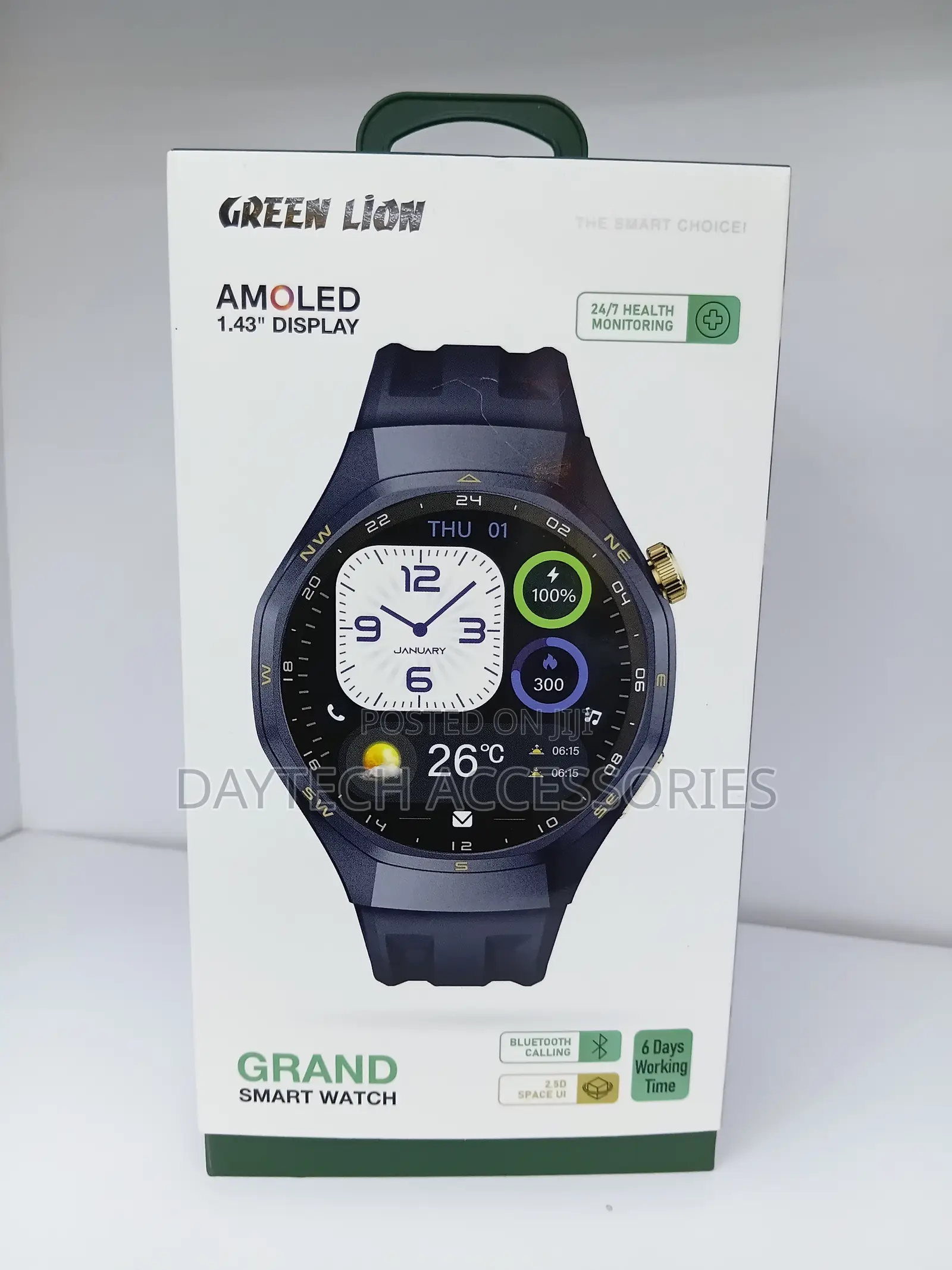 The Green Lion Grand Smart Watch in Blue.