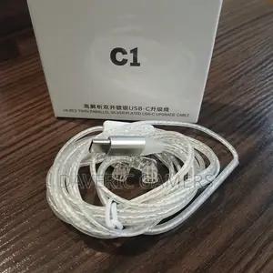 KZ Hi-Res Twin Parallel Silver-Plated USB-C Replace or Upgrade Cable