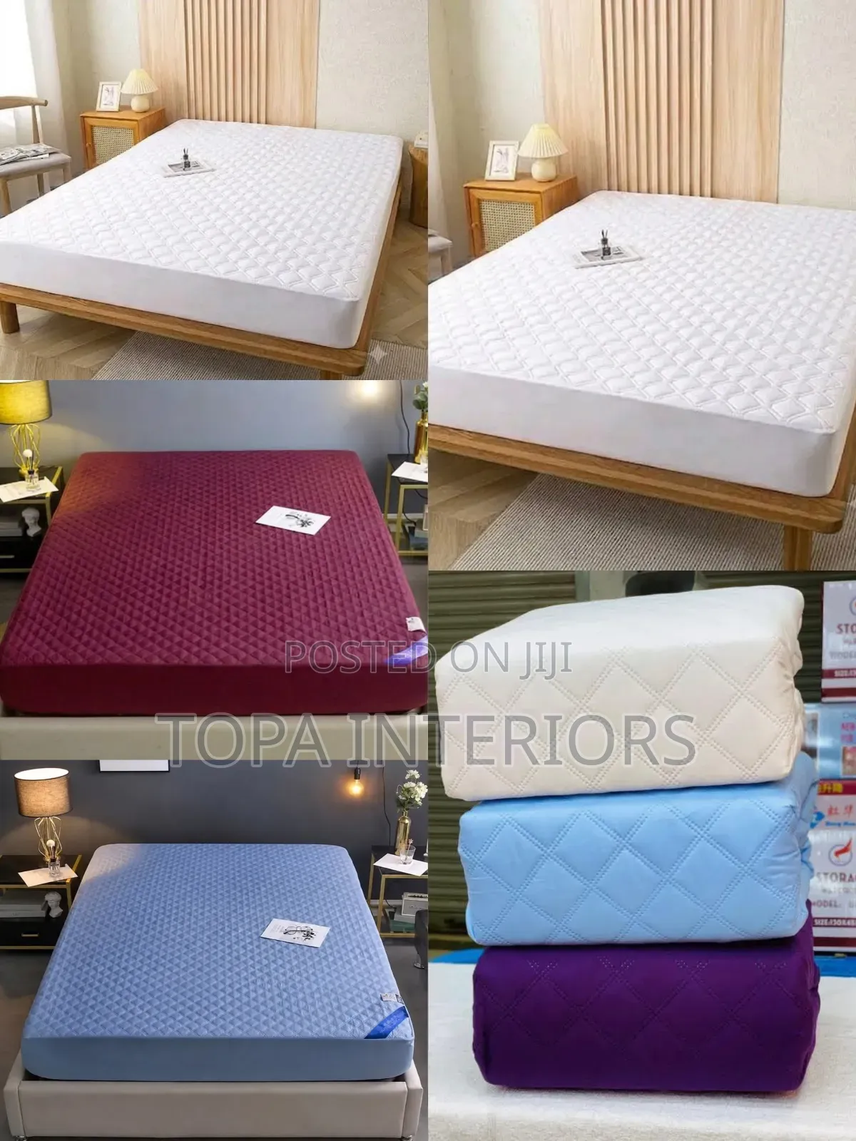 Modern Bedding Quilted Fitted Waterproof Mattress Protectors