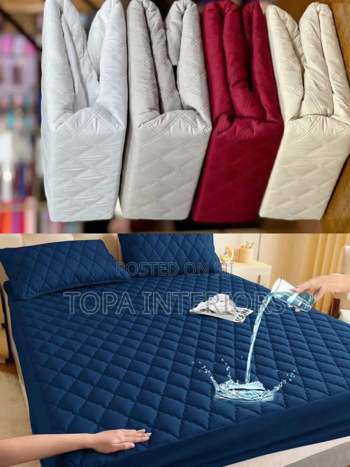 Protective Beddings Quilted Fitted Waterproof Mattress Protectors