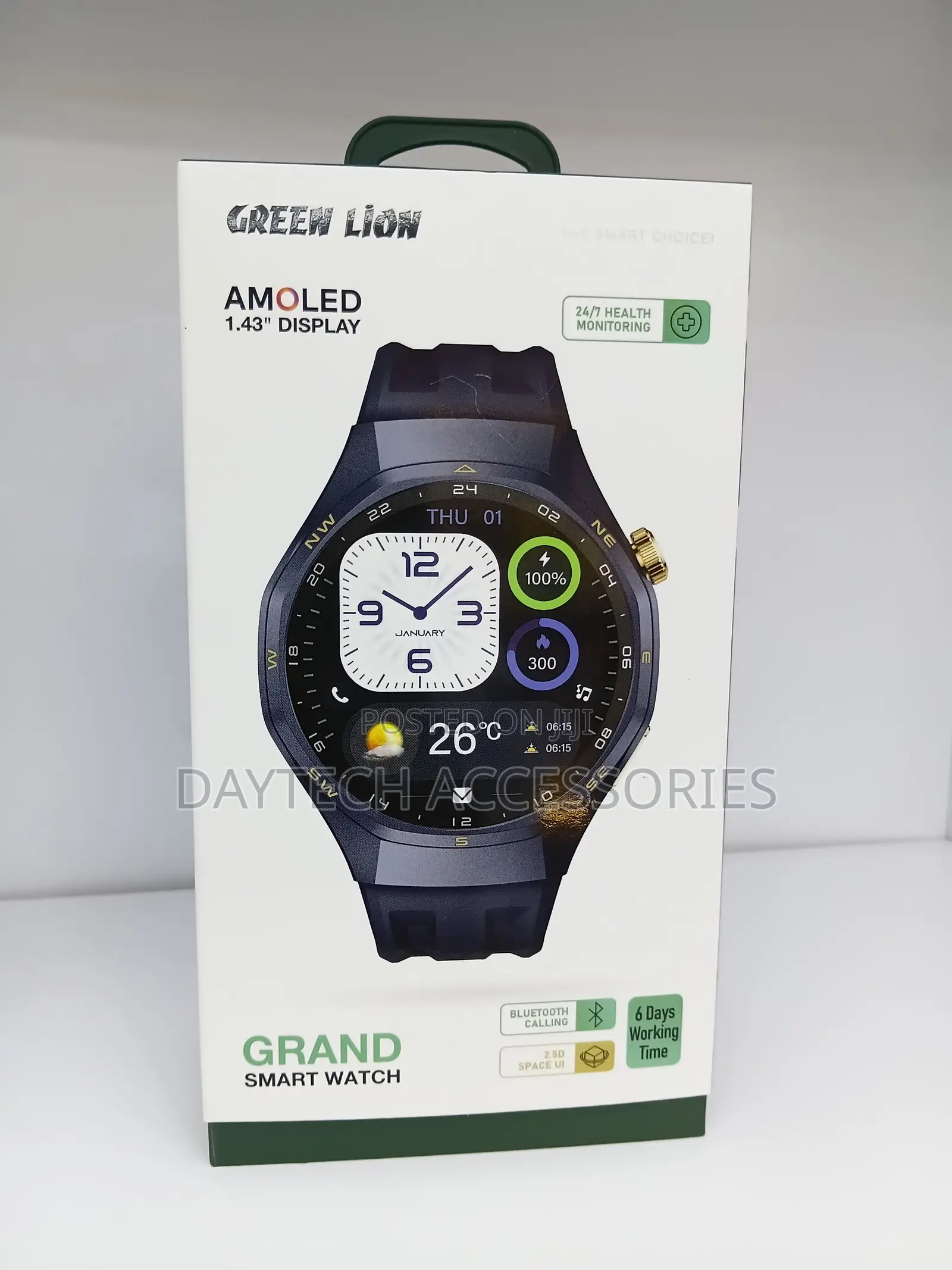 Green Lion Grand Smart Watch 1.43" AMOLED Display.