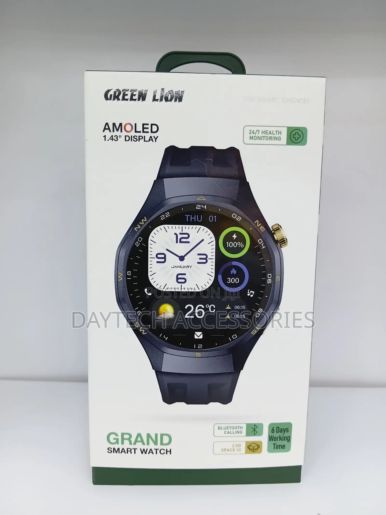 Green Lion Grand Smart Watch 1.43" AMOLED Display.