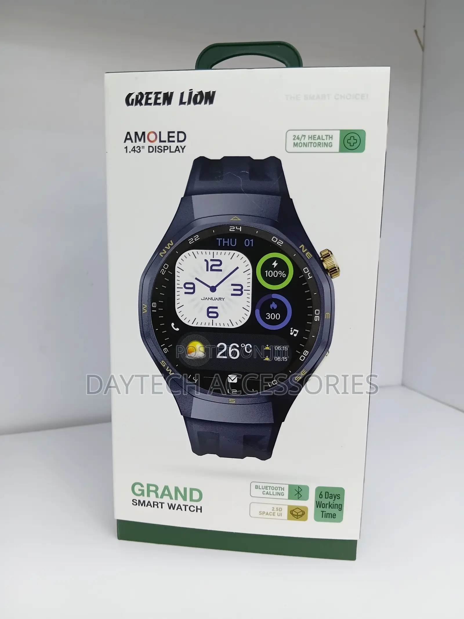 The Green Lion Grand Smart Watch Fitness Tracker.