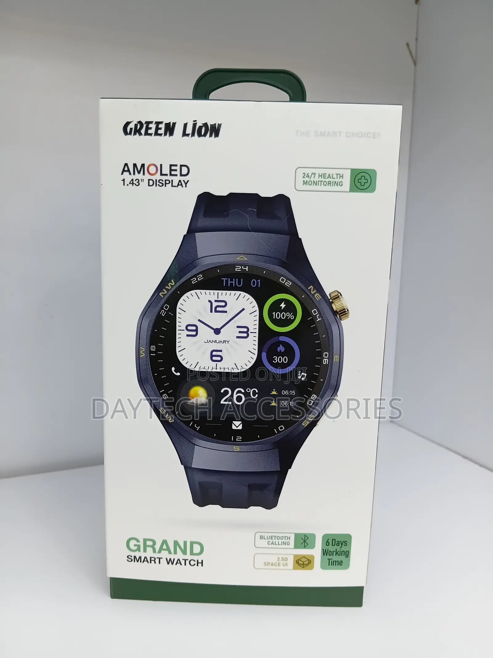 The Green Lion Grand Smart Watch Fitness Tracker.