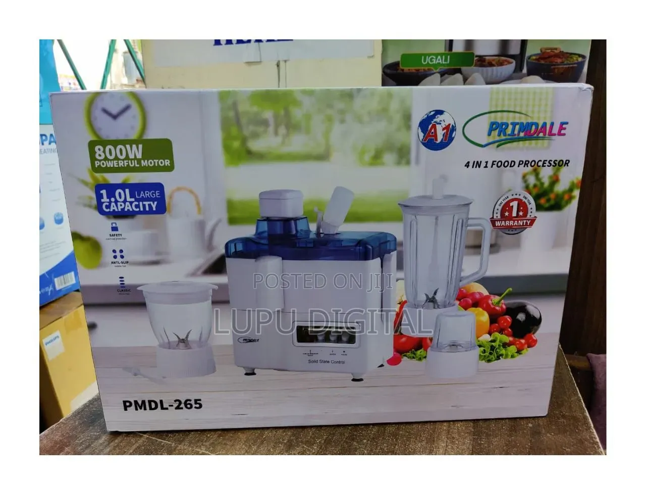 *Primdale 4in1 Food Processor Juicer,Blender, Grinder and Chopper