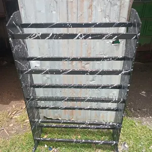 Shoe Rack,five Stairs Black and White Polished
