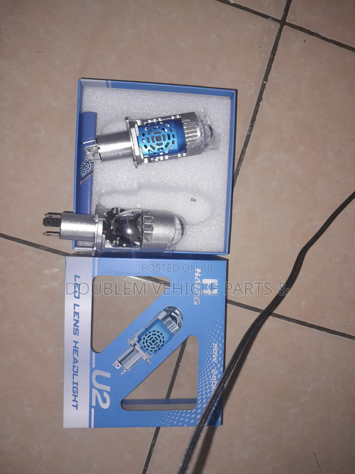 H4 Projector Bulb 3 Pin Headlight Bulb Full/Dim Light Universal