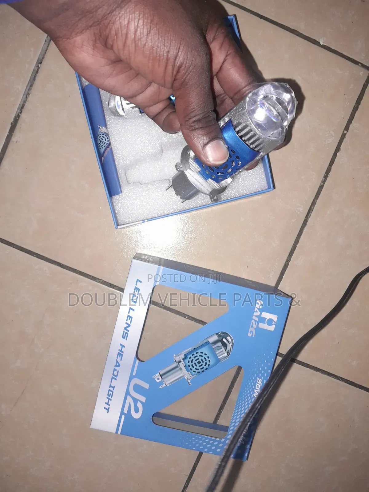 H4 Projector Bulb 3 Pin Headlight Bulb Full/Dim Light Universal