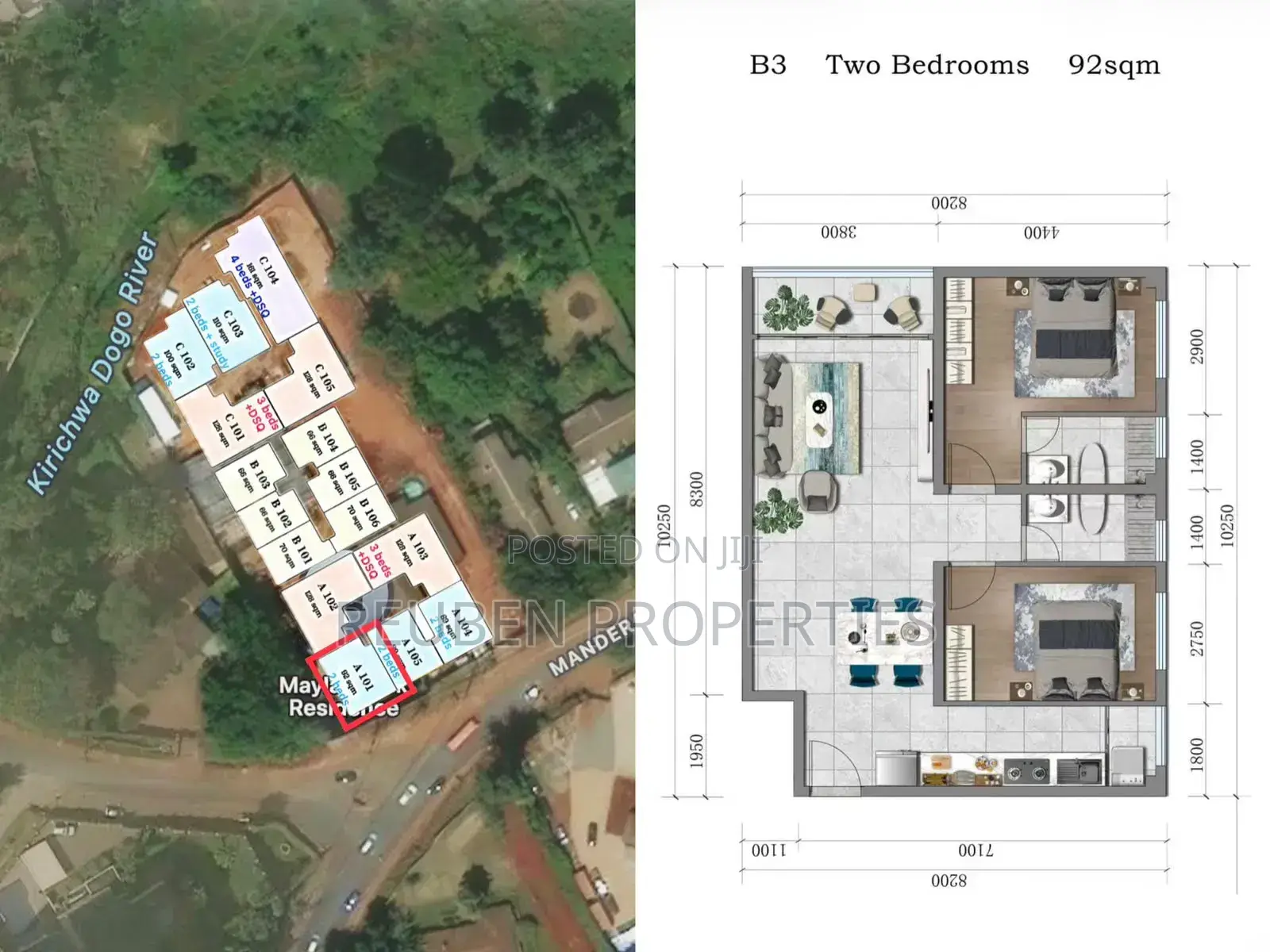 Furnished 4bdrm Apartment in Maylan Park, Kileleshwa for sale