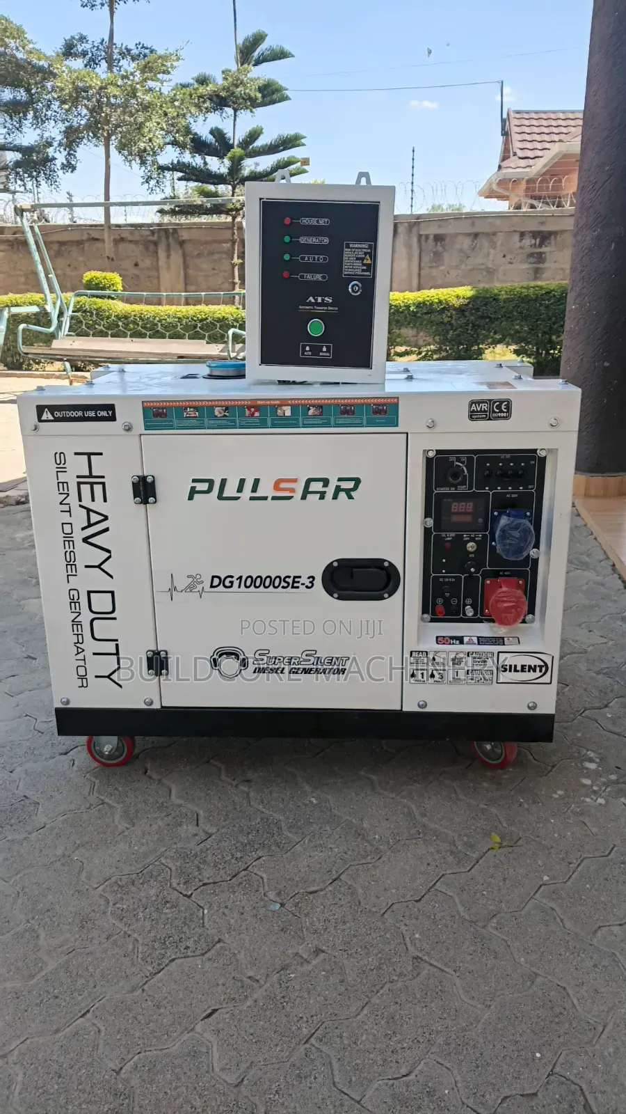 10kva 8kw Pulsar Dual Phase Silent Diesel Genset With ATS