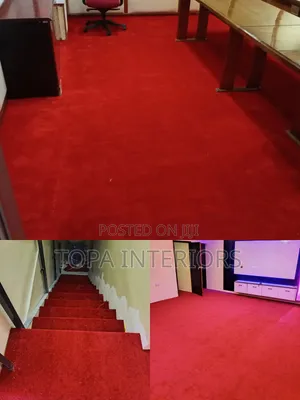 Quality Red Wall to Wall Carpets for Office and Altar Floor Insulation