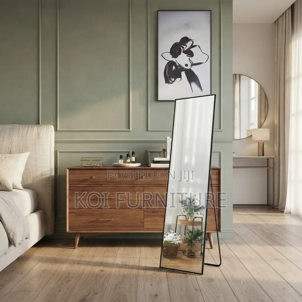 Dresers; Long Black Home Dressing Room Mirrors