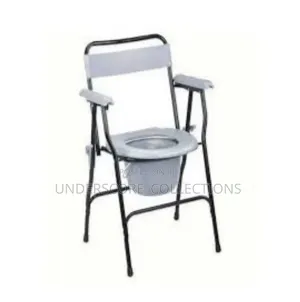 Portable, Foldable Steel Commode Chair Designed for Elderly
