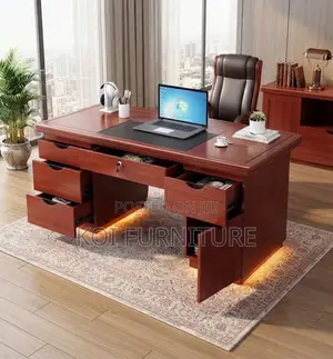 Office Desk; 1200MM Brown Executive Home Office Desk