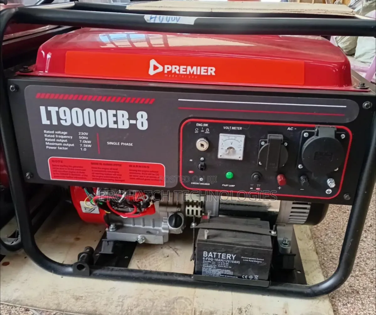 7.5KVA Premier Petrol Generator