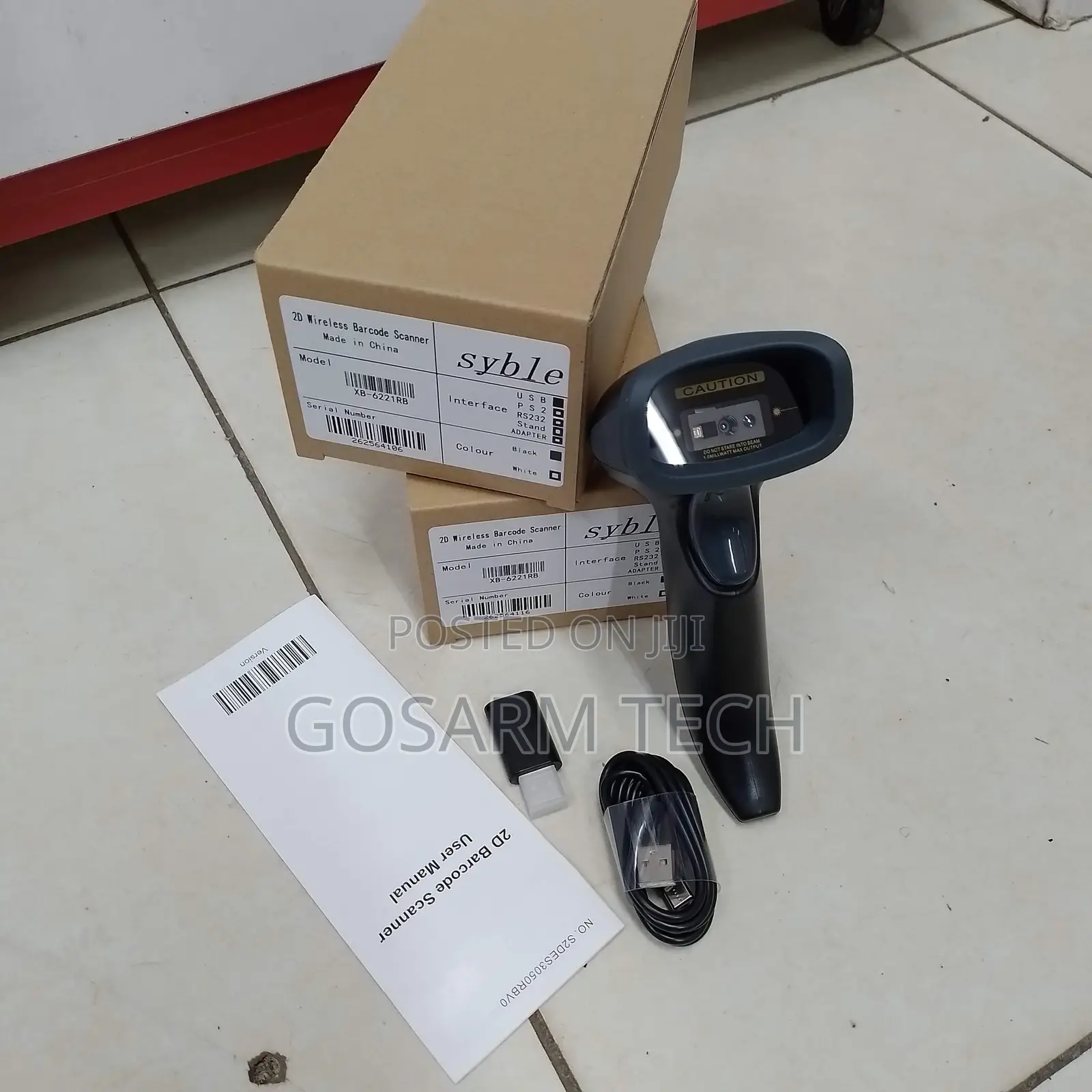 XB-6221RB Bluetooth Wireless Barcode Scanner – Rechargeable 1d/2d