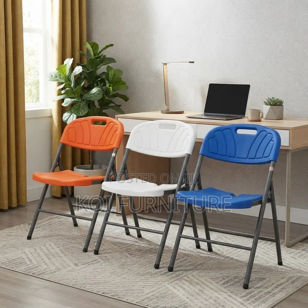 Office Chairs; Plastic Armless Foldable Outdoor Office Chair