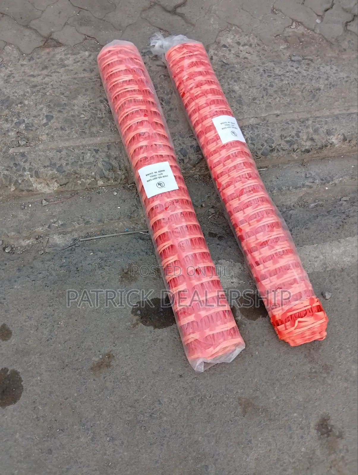 1m by 50m Orange Barrier Net