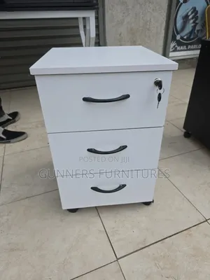 White 3 Drawers Office Pedestal