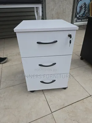 White 3 Drawers Office Pedestal