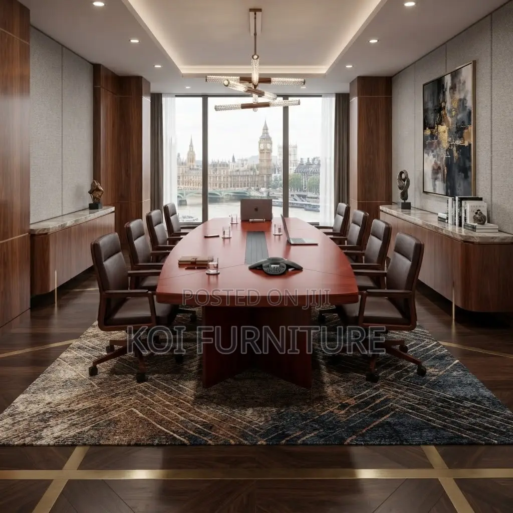 Boardroom Table; Mahogany 3 Meter Executive Conference Offices Tables