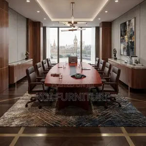 Boardroom Table; Mahogany 3 Meter Executive Conference Offices Tables
