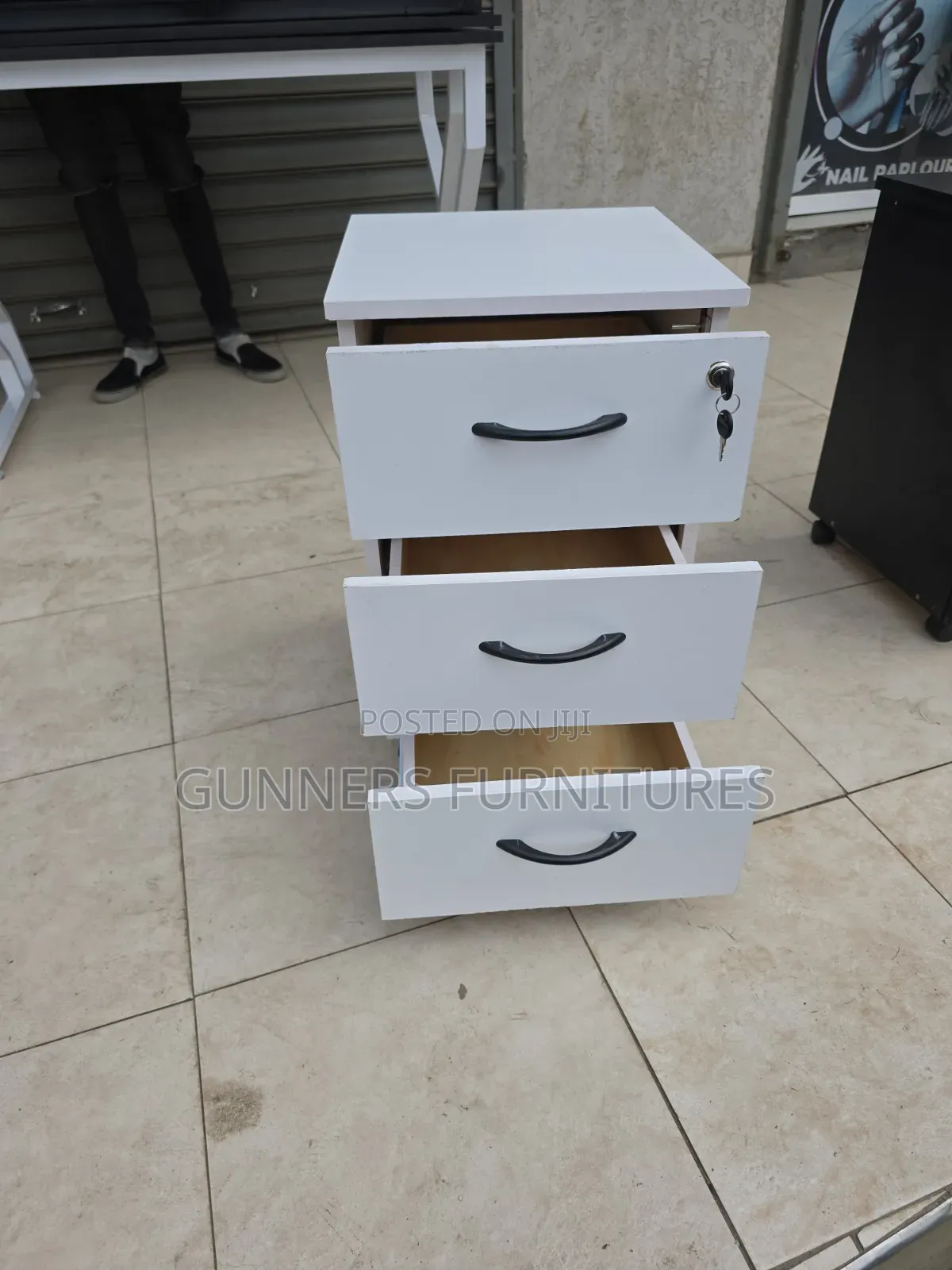 White Office Pedestal