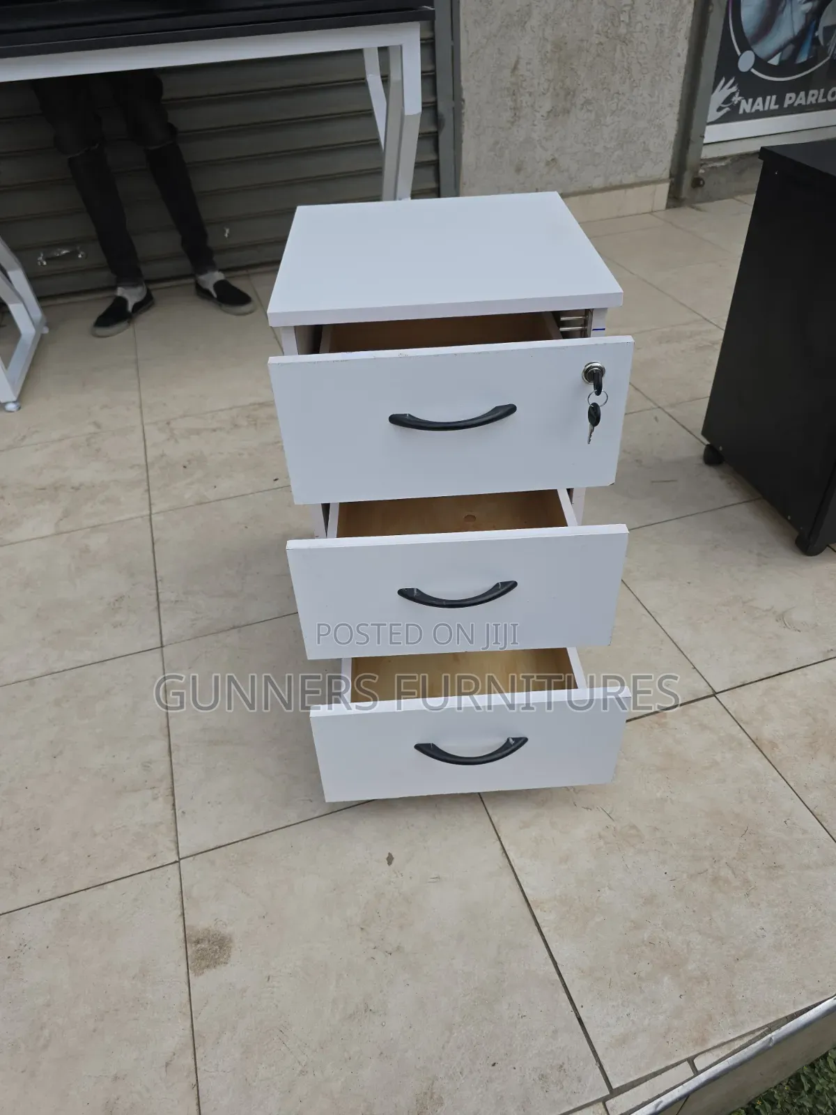 White Office Pedestal
