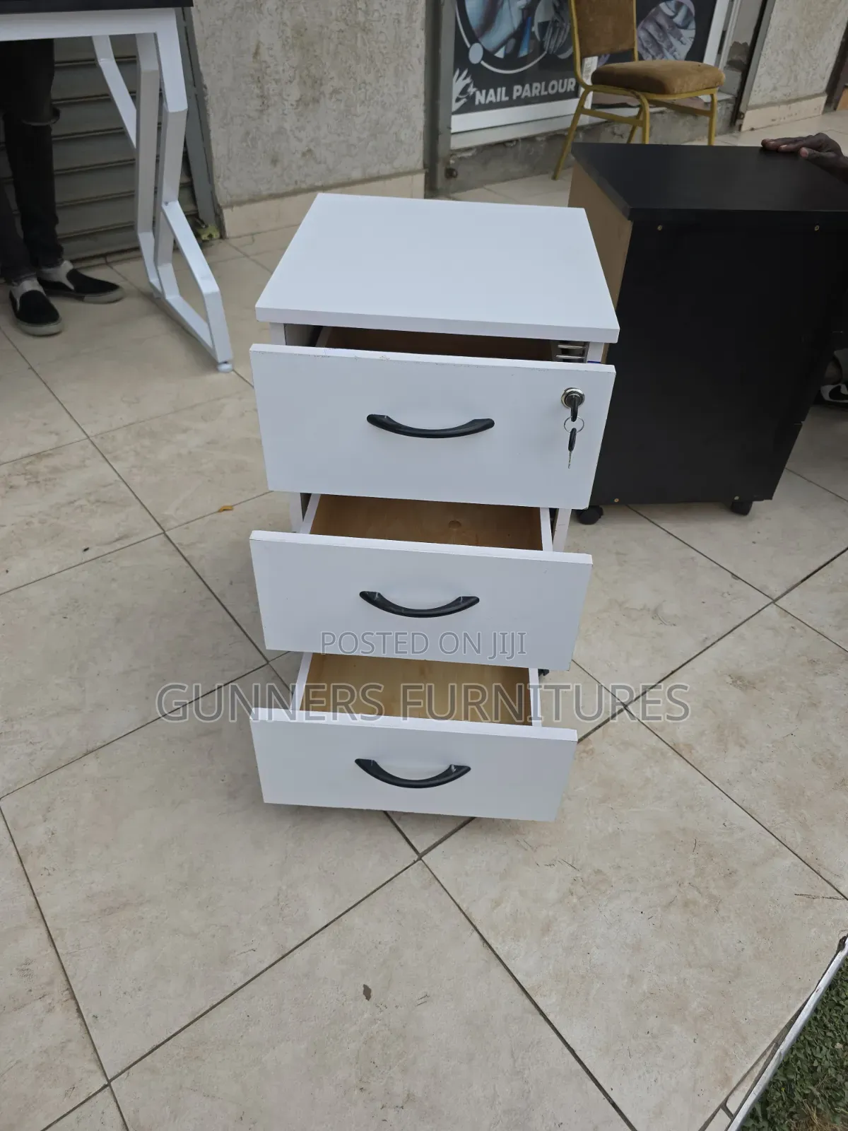 White Office Pedestal