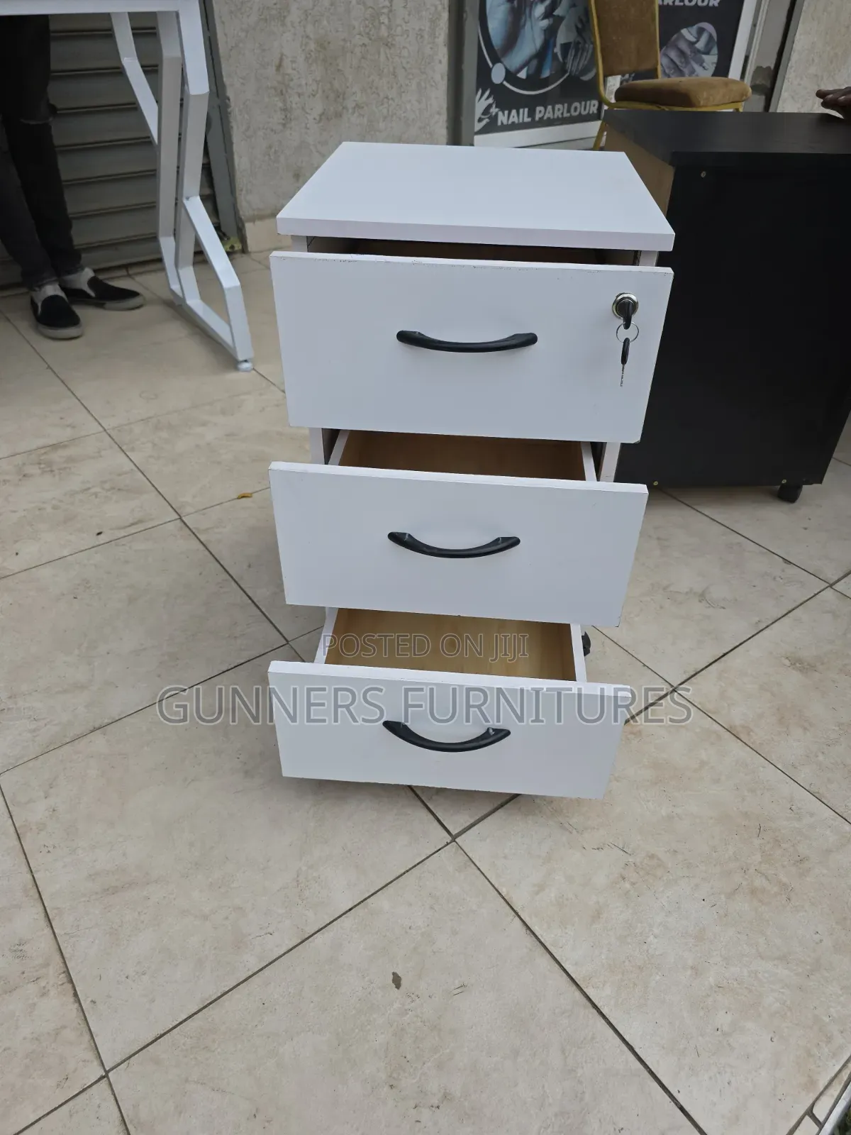 White Office Pedestal