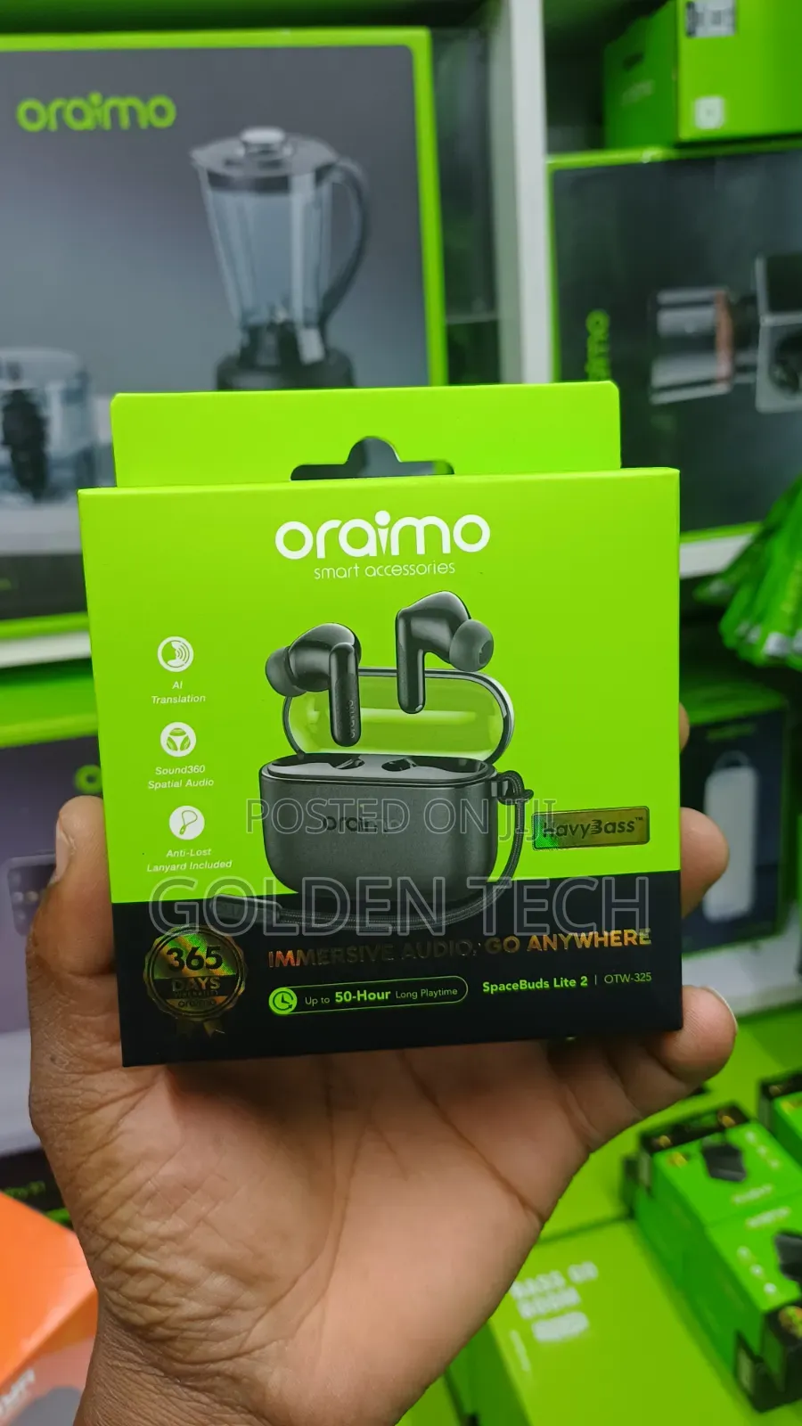 Oraimo SpaceBuds Lite 2 Immersive Portable  Earbuds 50hrs